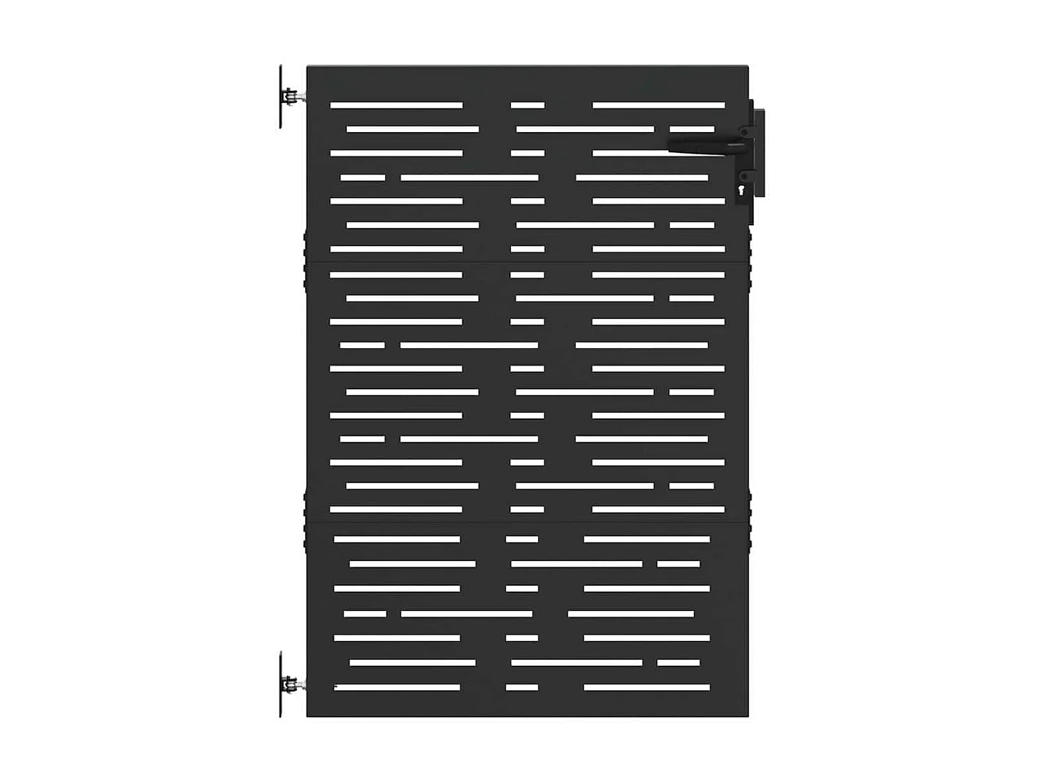 Puerta de jardín, Puerta de jardín 85x100 cm diseño cuadrado en acero corten