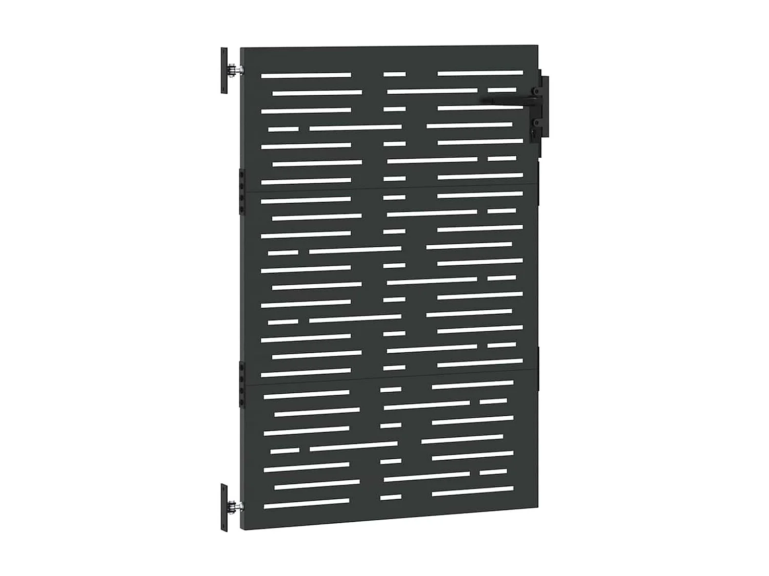 Puerta de jardín, Puerta de jardín 85x100 cm diseño cuadrado en acero corten