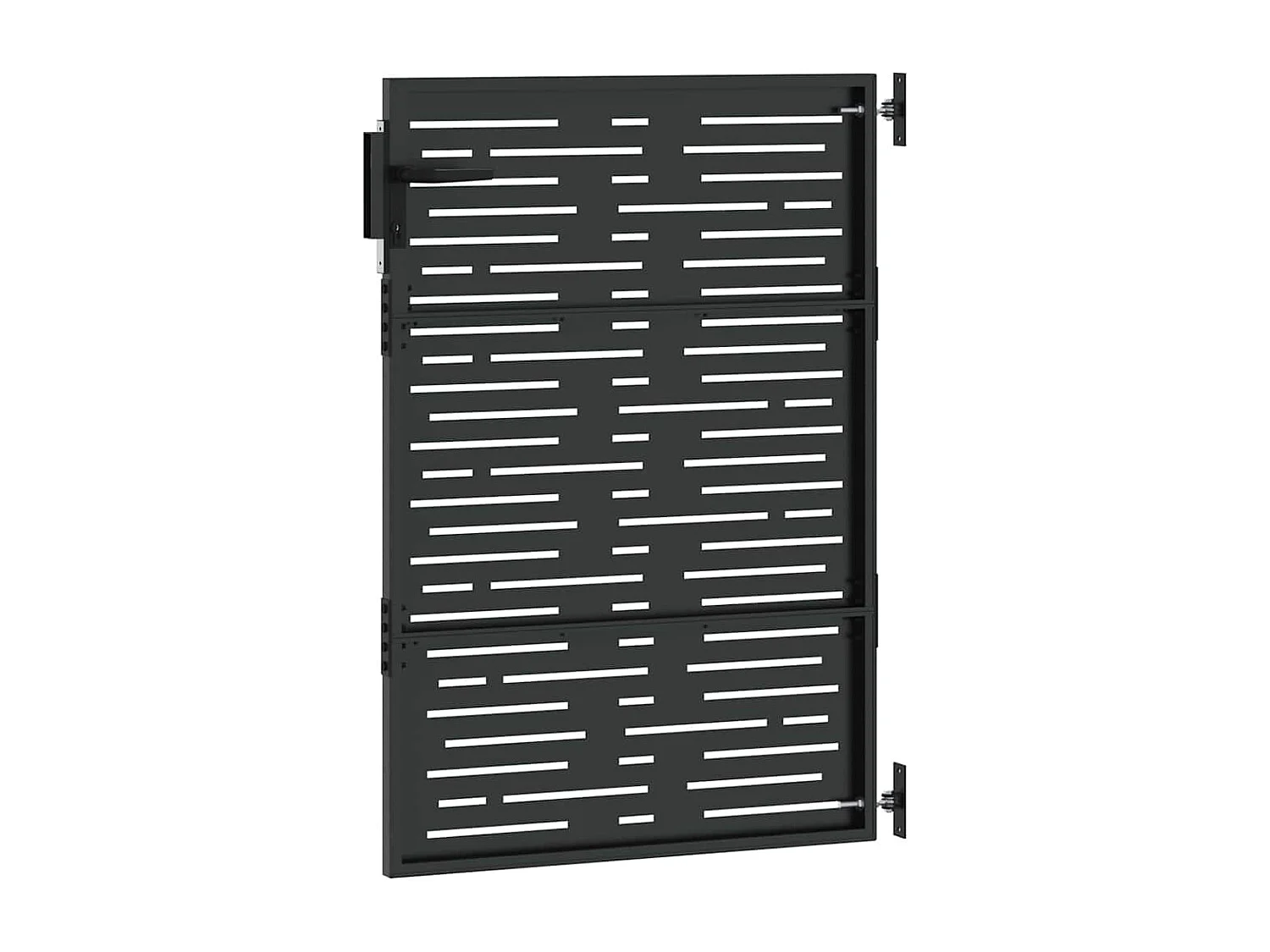 Puerta de jardín, Puerta de jardín 85x100 cm diseño cuadrado en acero corten