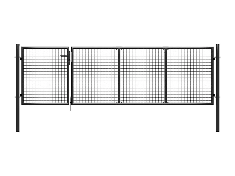 Puerta de acero 350x75 cm Antracita