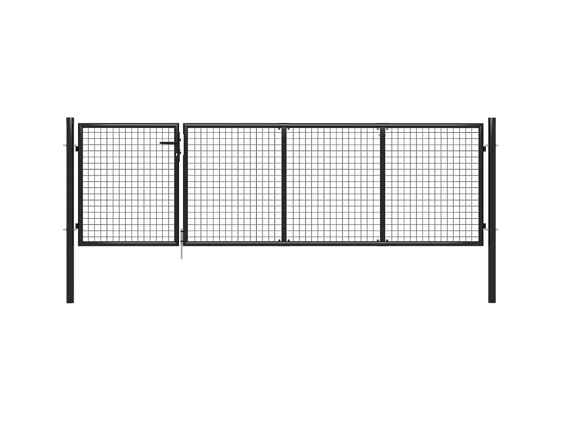 Portillon Acier 350x75 cm Anthracite
