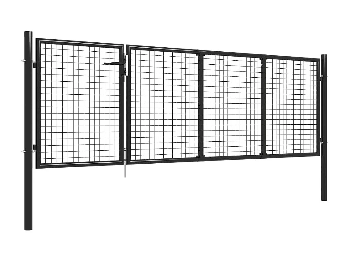 Portillon Acier 350x75 cm Anthracite