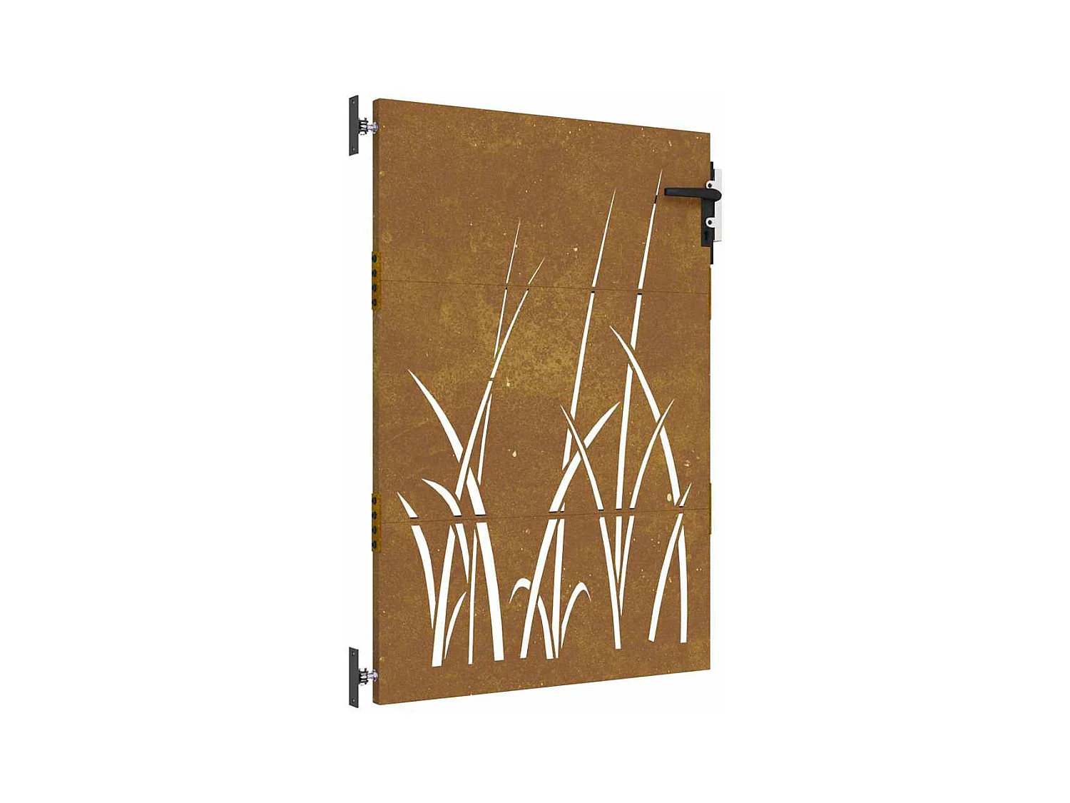 Tuinpoort 85x125 cm cortenstaal grasdesign