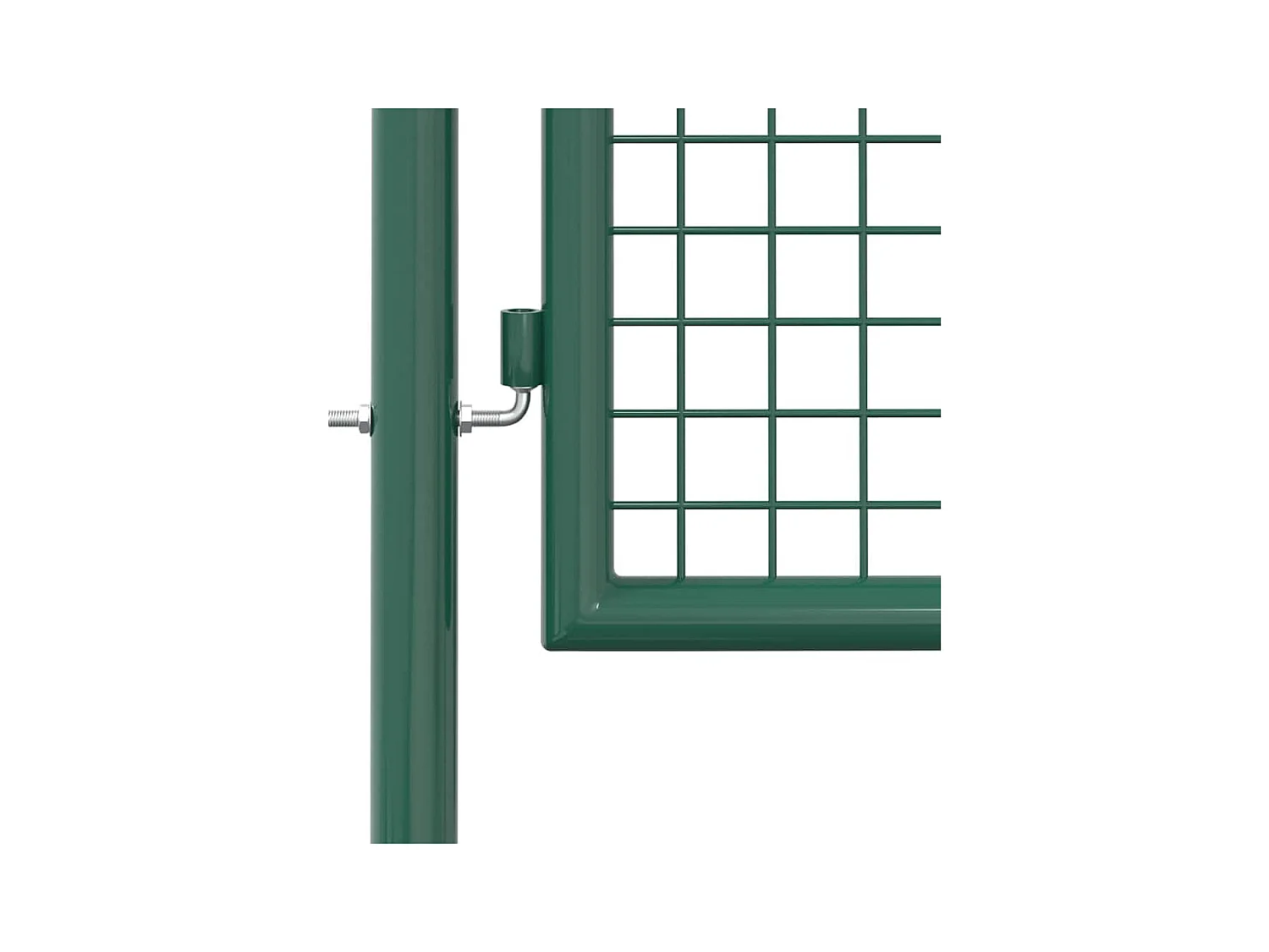 Stalen hekpoort 100x150 cm groen