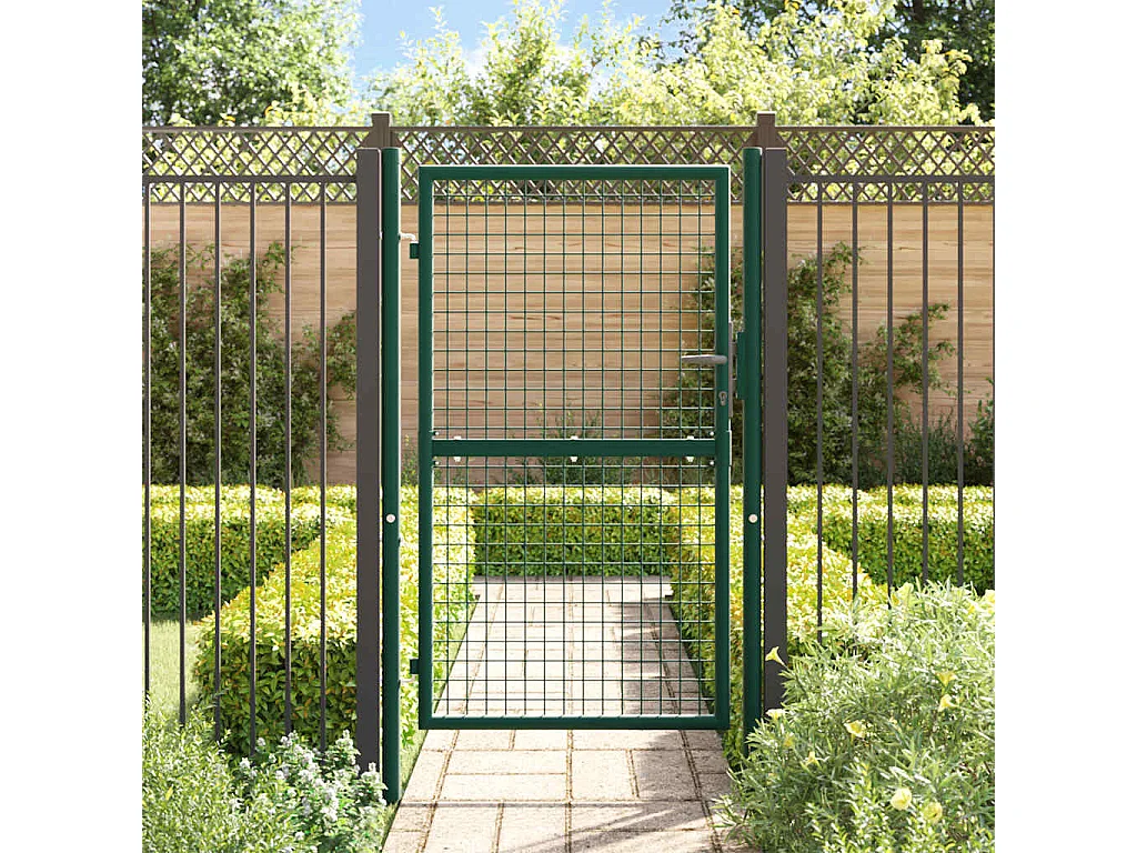 Cancello in acciaio 100x150 cm verde