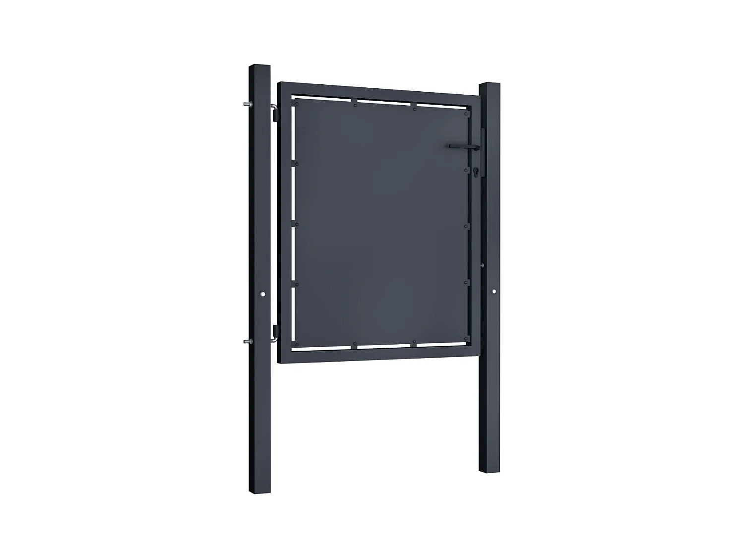 Gartentor Stahl 100 x 100 cm Anthrazit