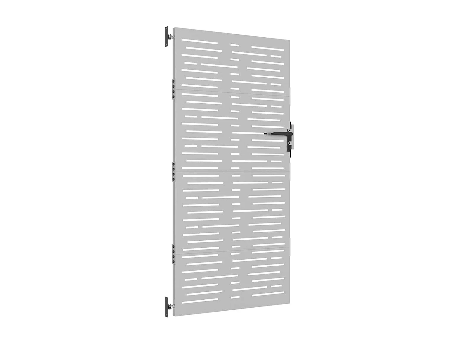 Puerta de jardín 85x175 cm acero corten diseño cuadrado