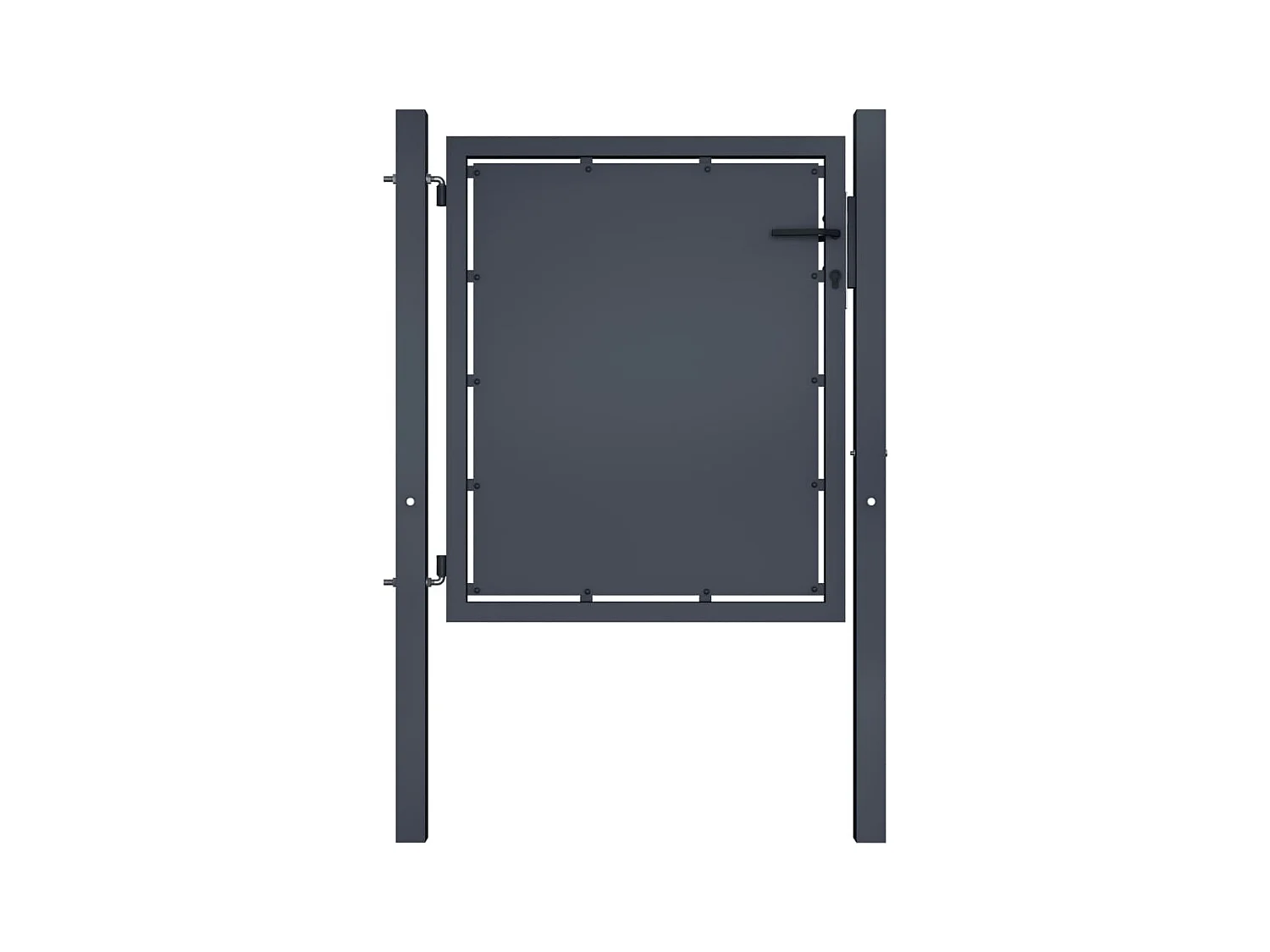 Tuinpoort Staal 100 x 75 cm Antraciet