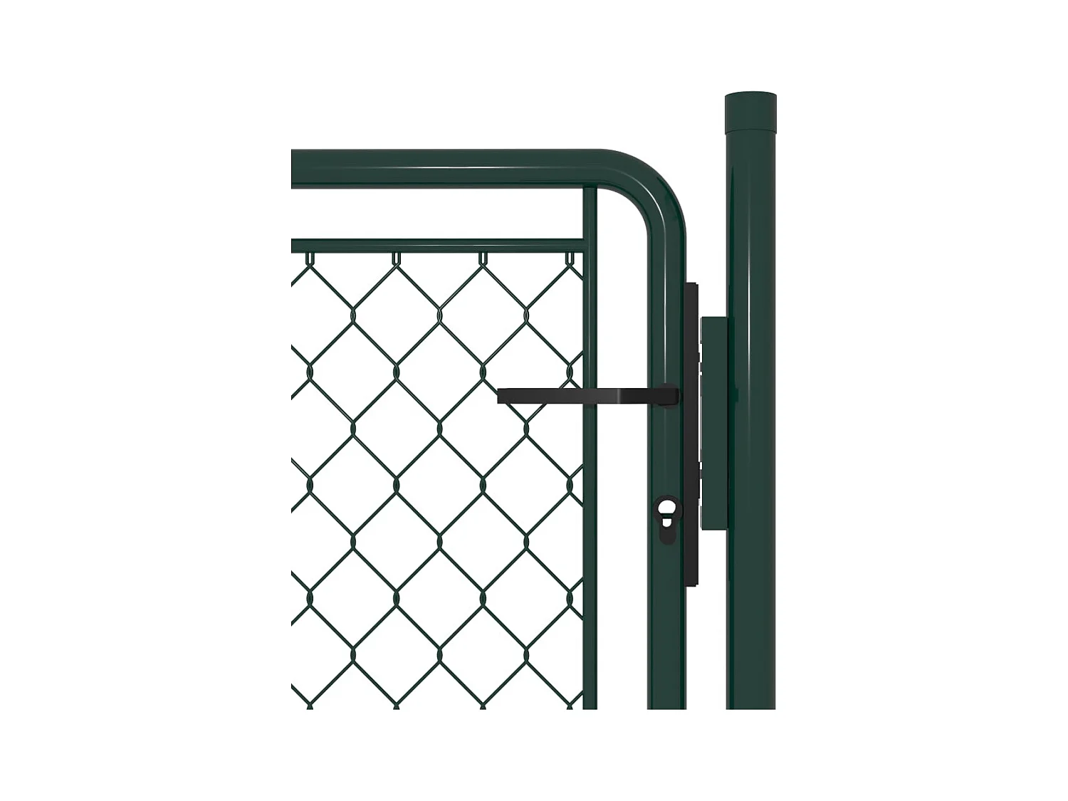 Cancello in acciaio 100x100 cm verde