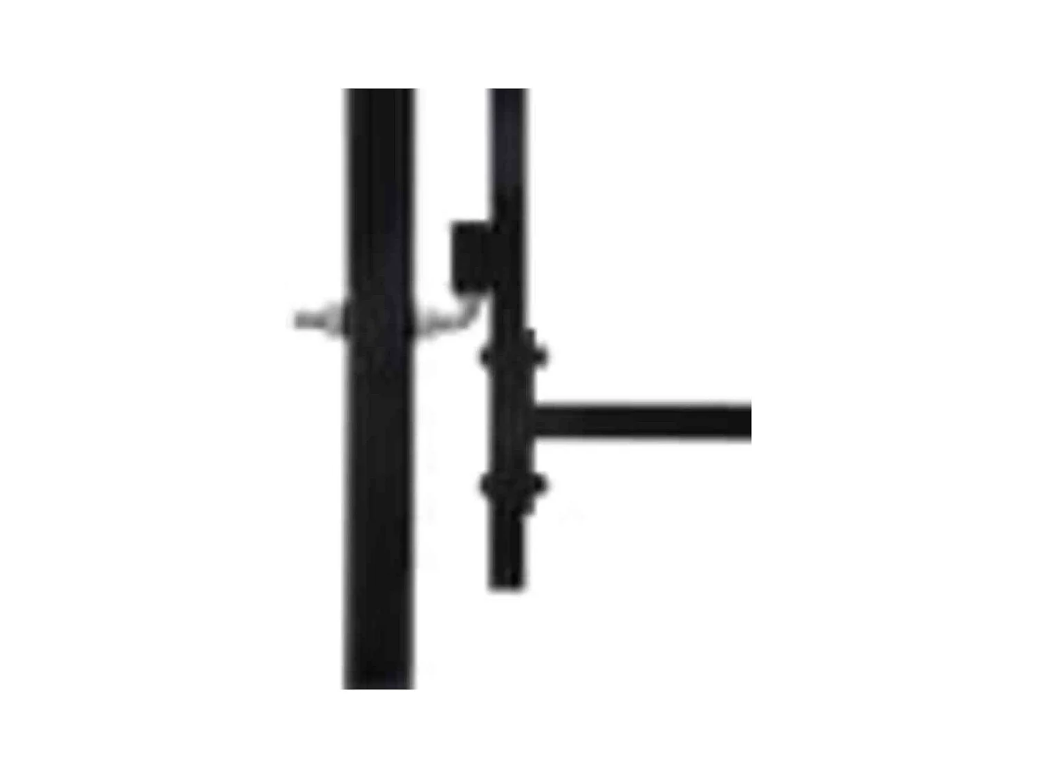 Puerta doble con remate en forma de lanza 300 x 150 cm