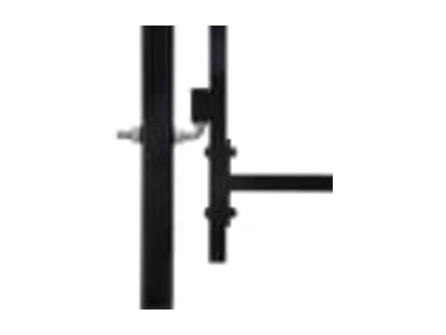 Double portail avec haut sous forme de lance 300 x 150 cm