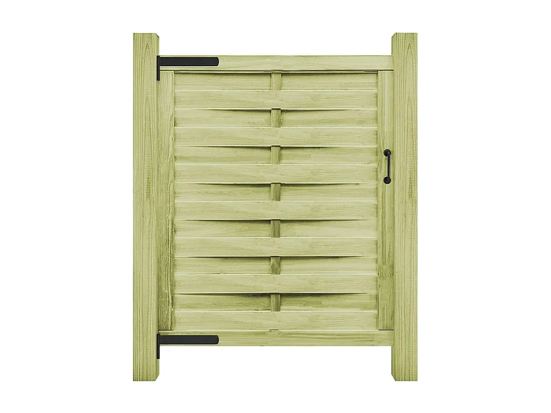 Puerta de madera de pino impregnada 100x125 cm Verde
