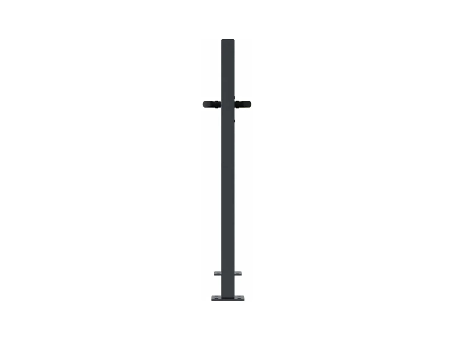 Antraciet tuinpoort 105x80 cm stalen boomdesign