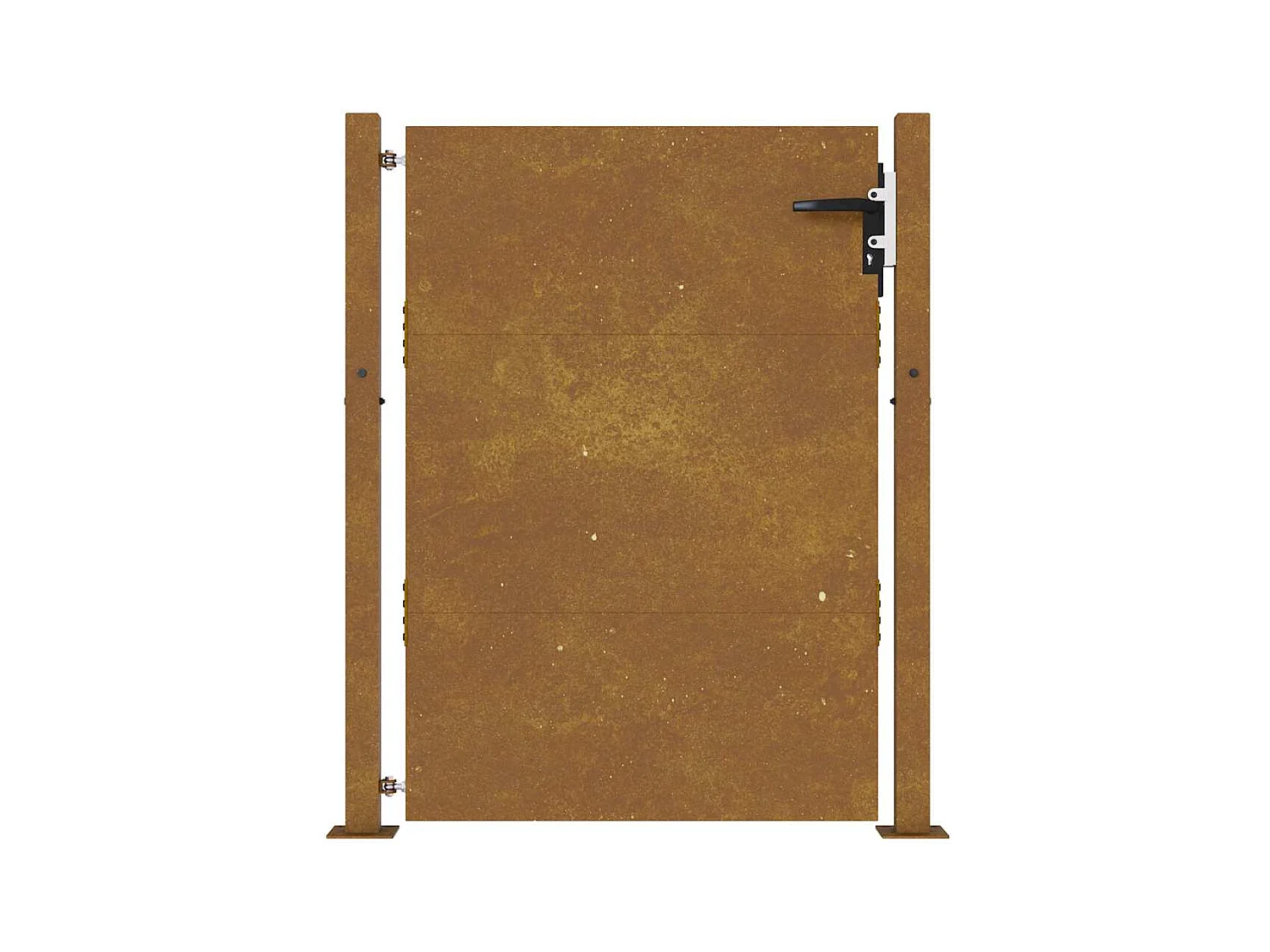 Cancello da giardino 105x130 cm acciaio corten