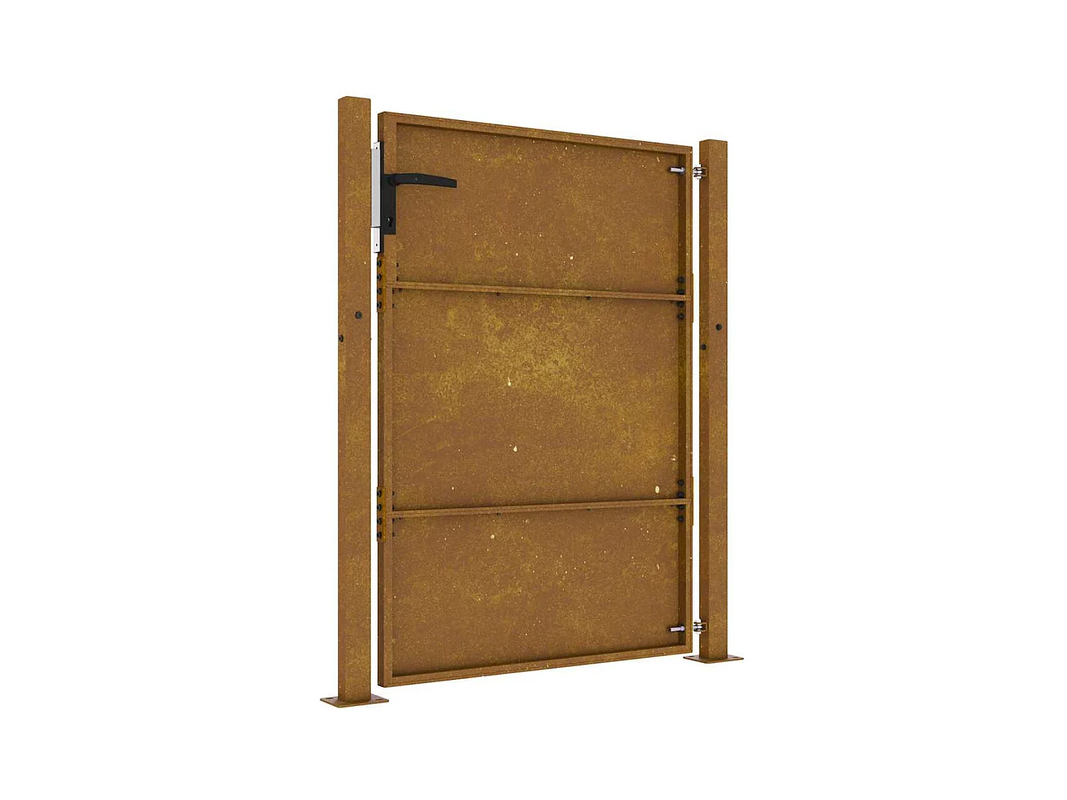 Tuinpoort 105x130 cm cortenstaal