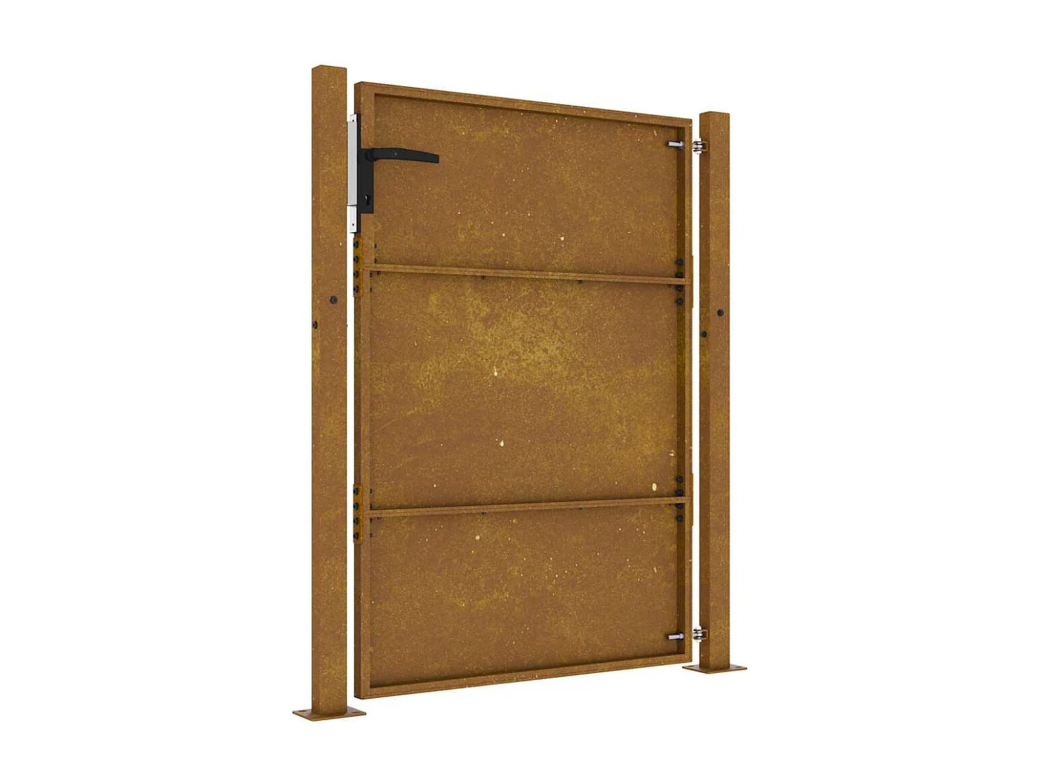 Tuinpoort 105x130 cm cortenstaal