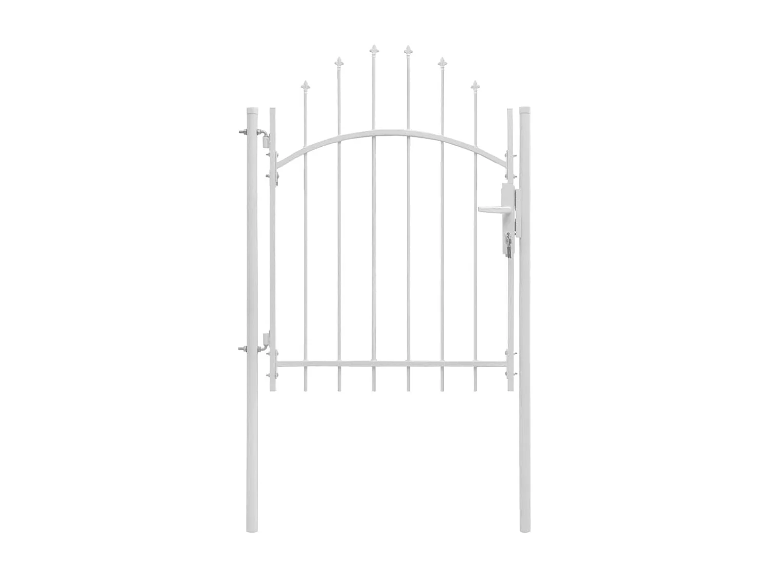 Tuinpoort Staal 1 x 2 m Wit