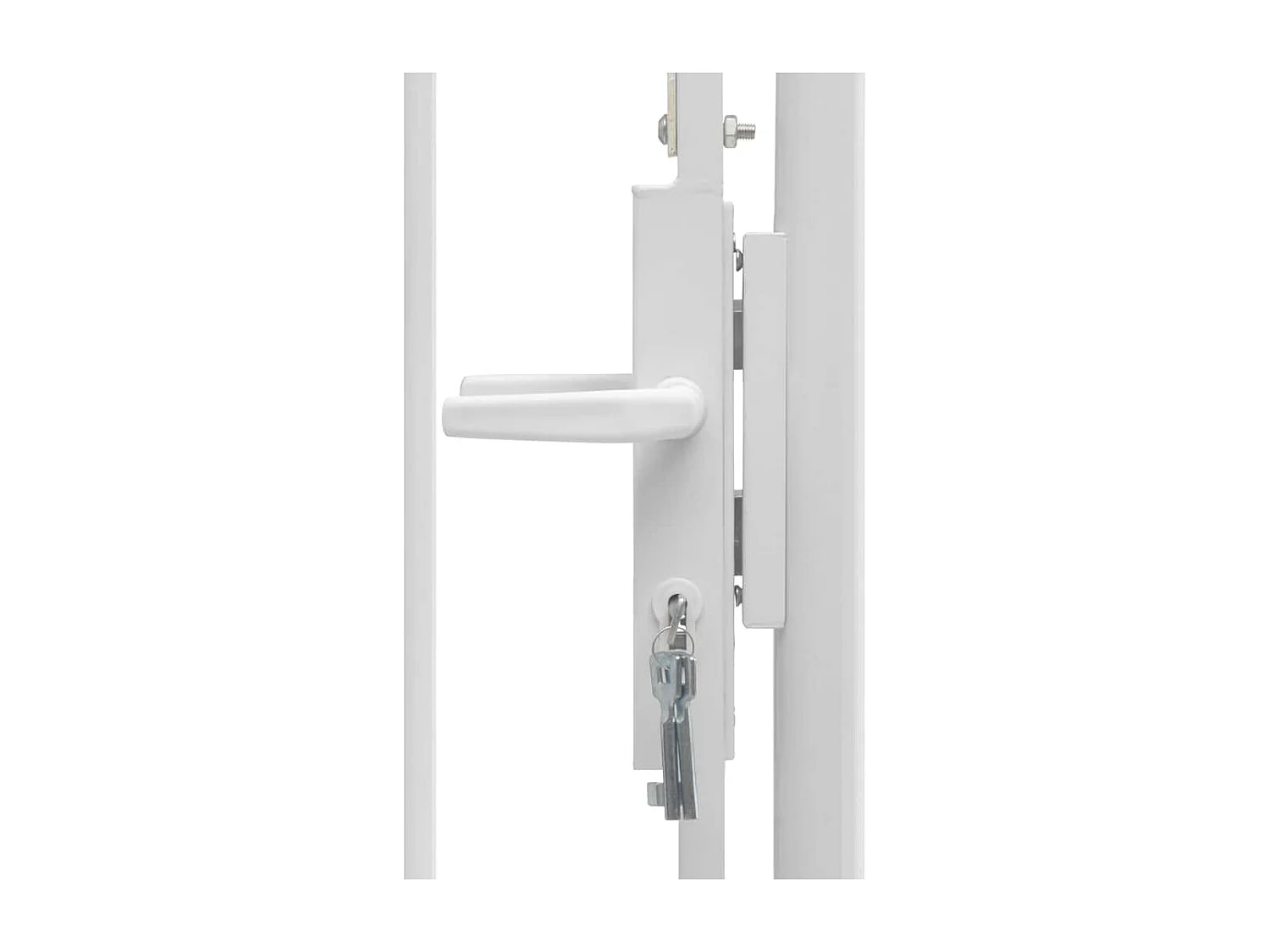 Tuinpoort Staal 1 x 2 m Wit