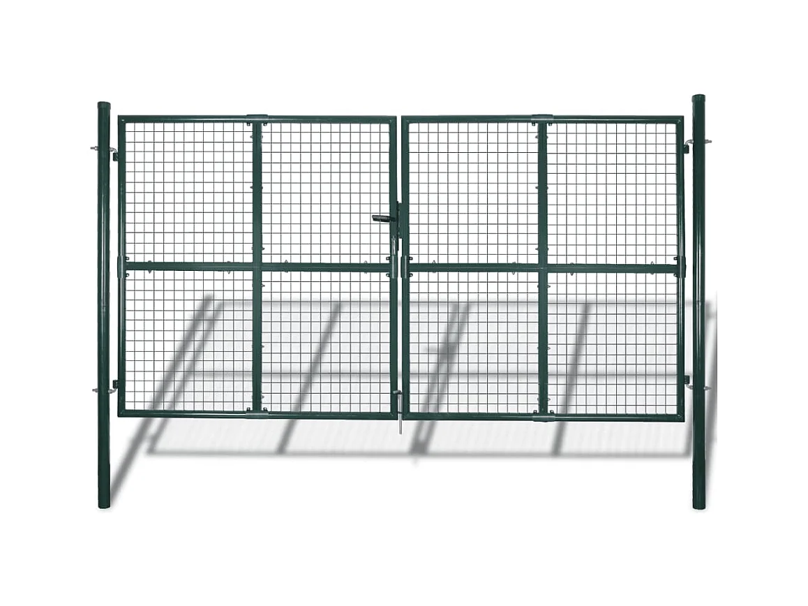 Dubbele deur hekpoort gepoedercoat staal