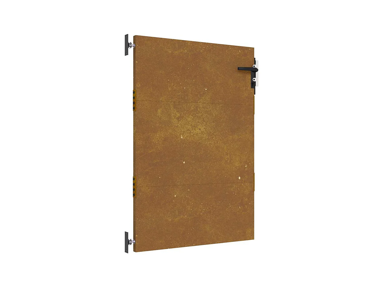 Puerta de jardín de acero corten de 85x150 cm.