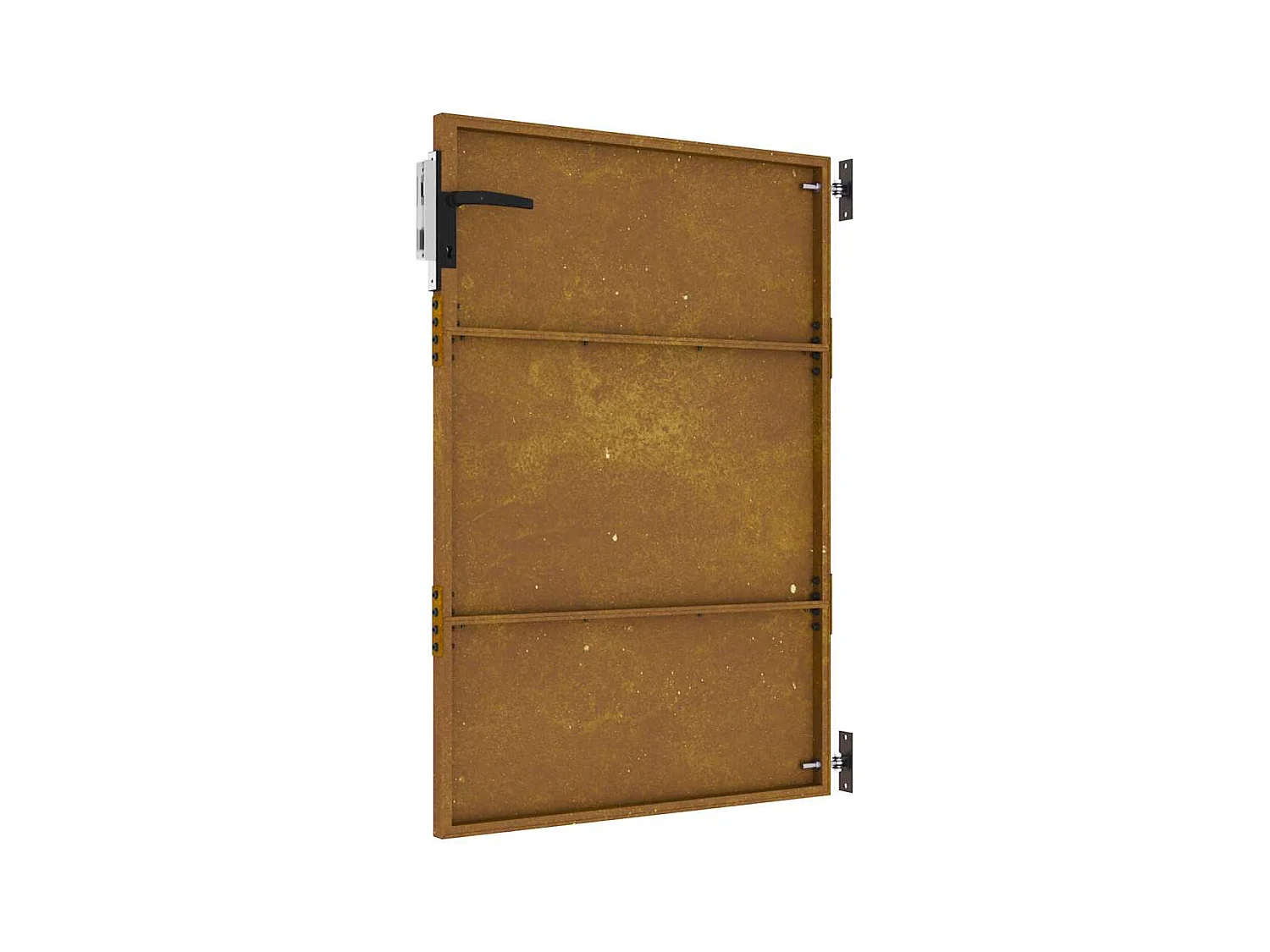 Puerta de jardín de acero corten de 85x150 cm.