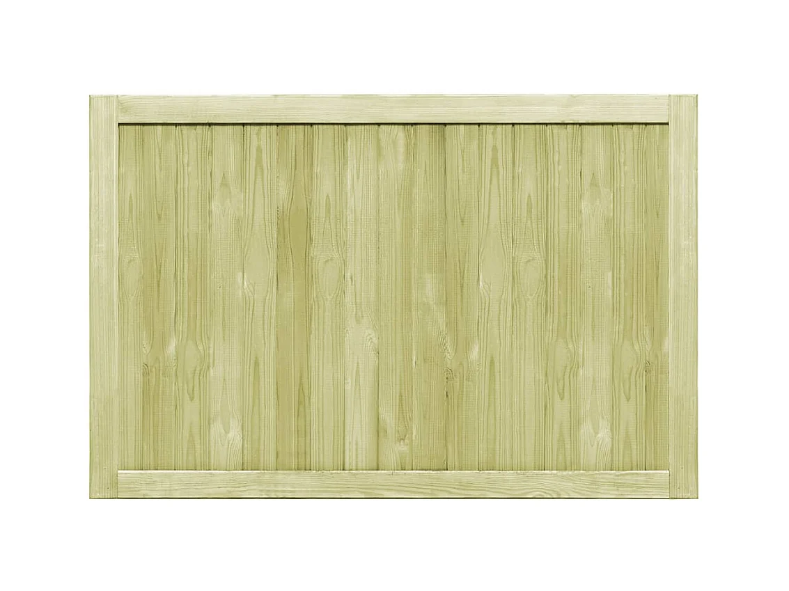 Portillons de jardin 2 pcs Bois de pin imprégné 300x100 cm