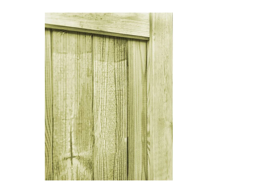 Portillons de jardin 2 pcs Bois de pin imprégné 300x100 cm