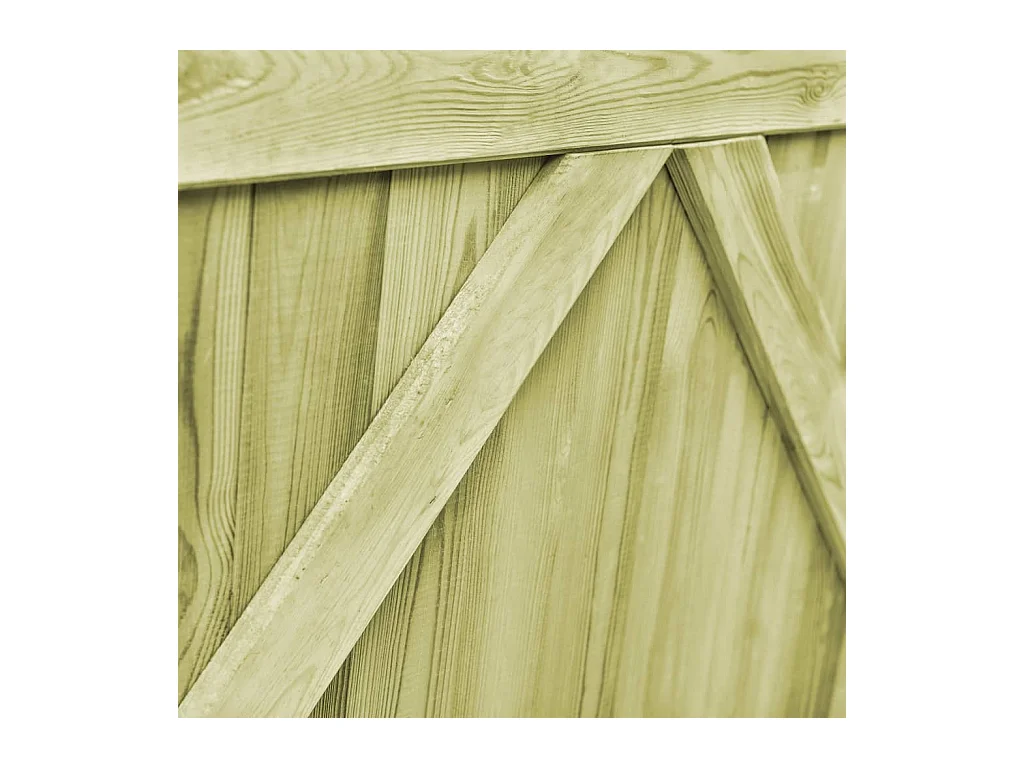 Portillons de jardin 2 pcs Bois de pin imprégné 300x100 cm