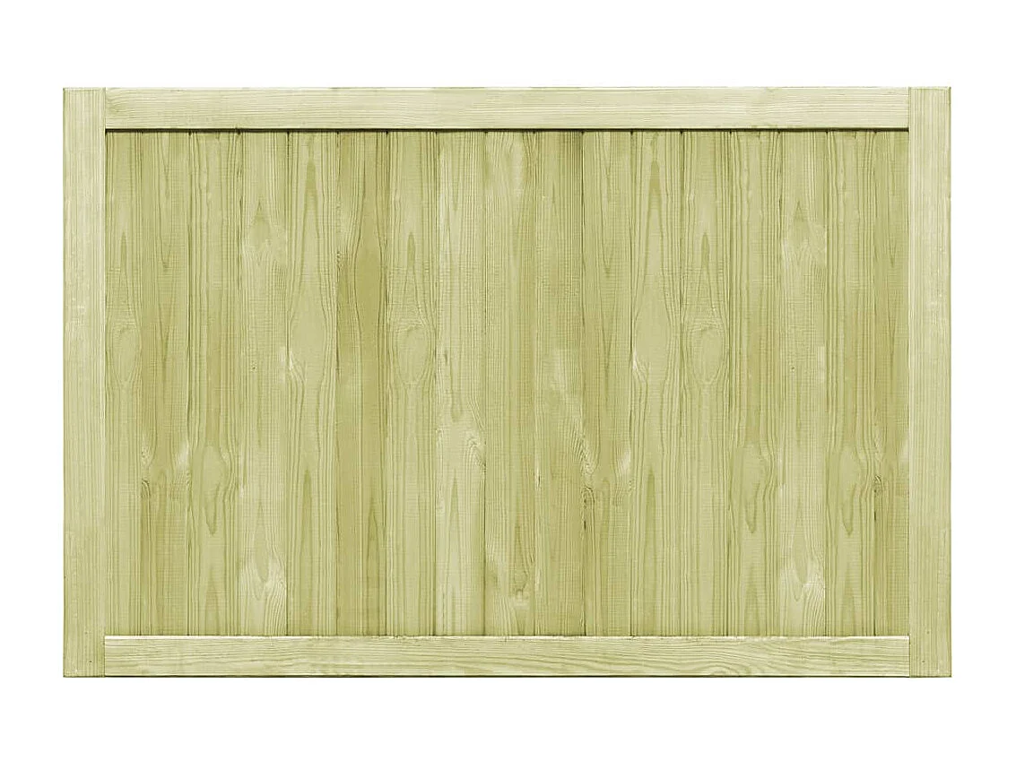 Portillons de jardin 2 pcs Bois de pin imprégné 300x100 cm