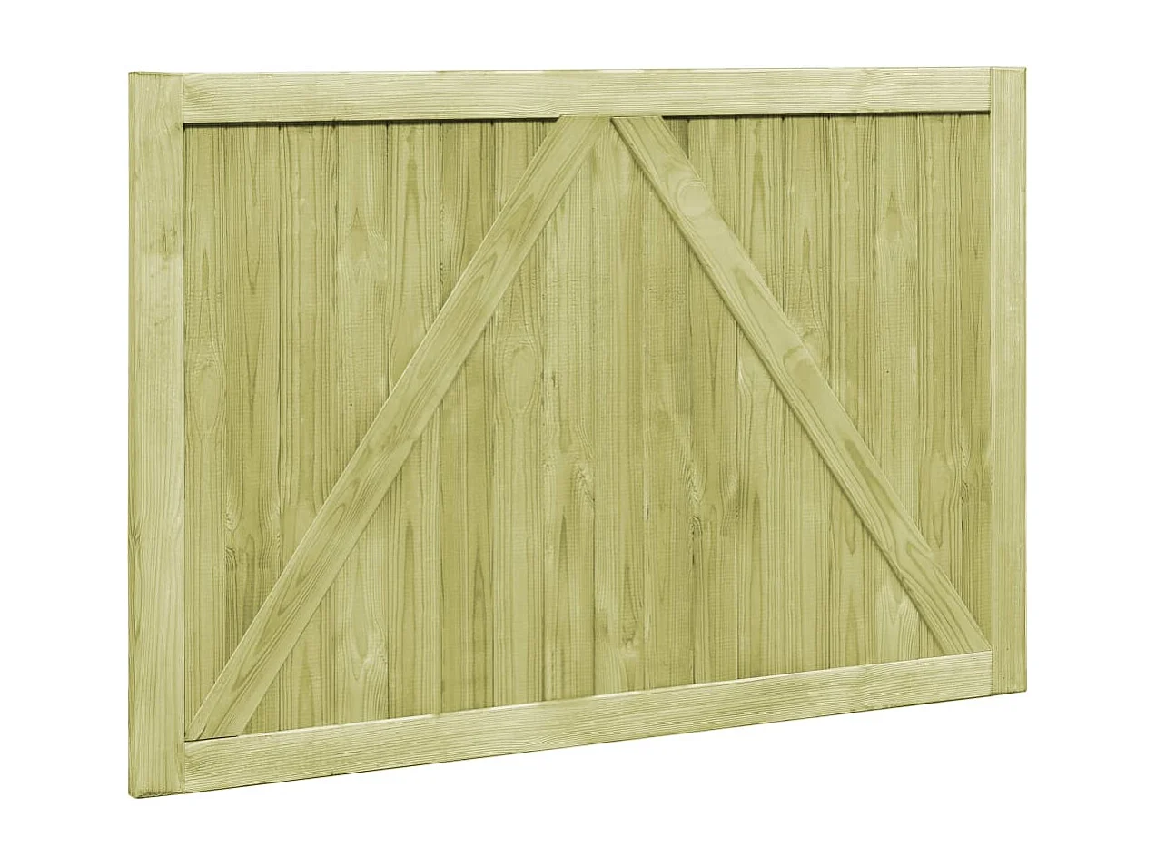 Portillons de jardin 2 pcs Bois de pin imprégné 300x100 cm