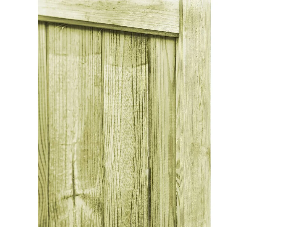 Portillons de jardin 2 pcs Bois de pin imprégné 300x100 cm