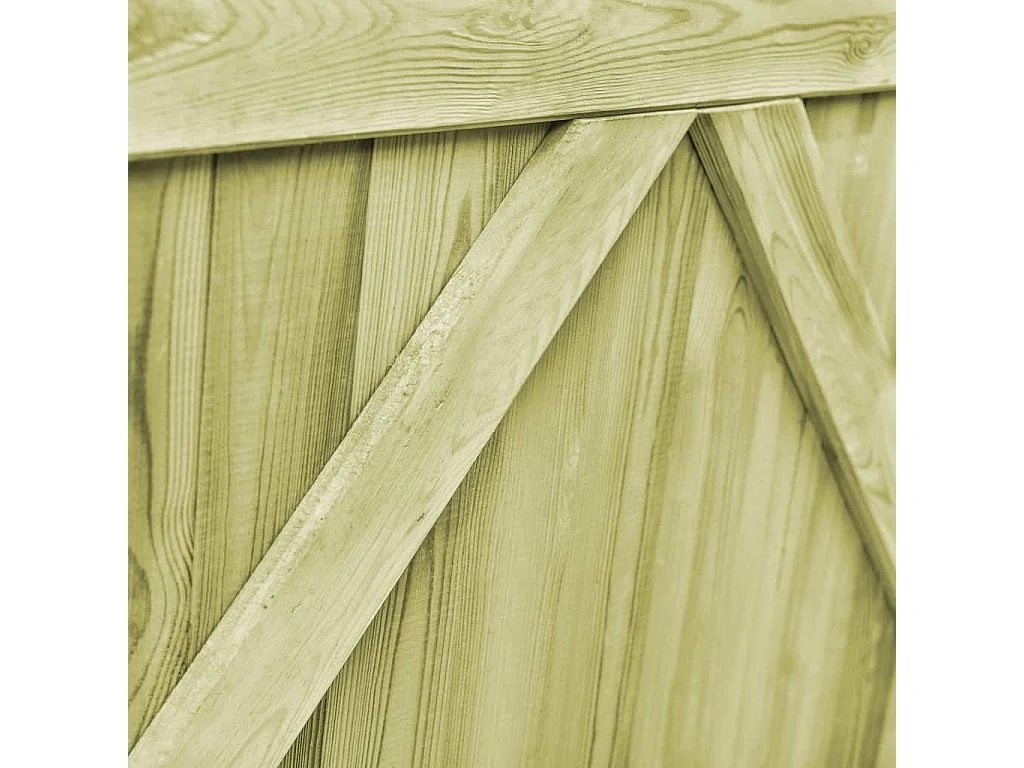 Portillons de jardin 2 pcs Bois de pin imprégné 300x100 cm