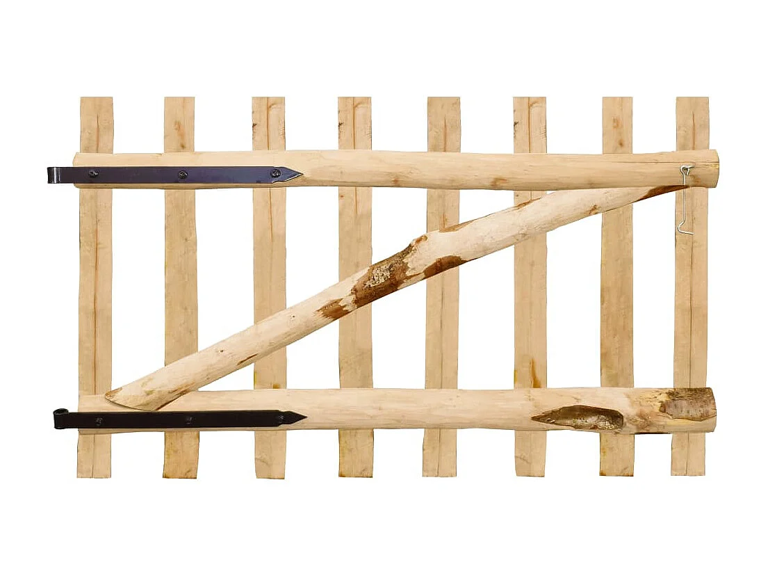 Enkele hekpoort Hazelhout 100x60 cm