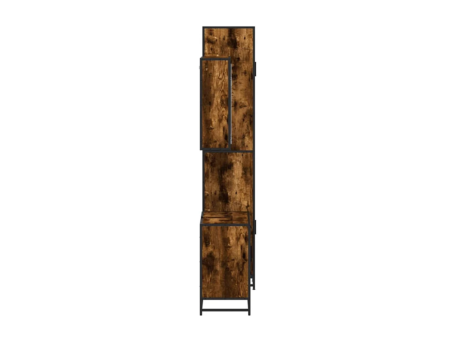 Set di mobili da bagno 3 pezzi Rovere affumicato