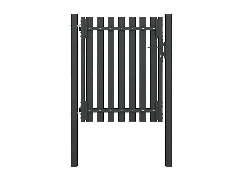 Puerta de valla de jardín de acero 1x1,5 m antracita