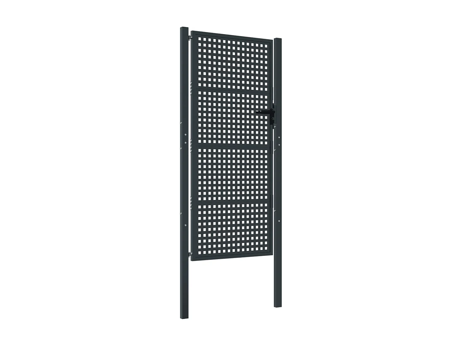 Portail de jardin Anthracite 105 x 200 cm Acier