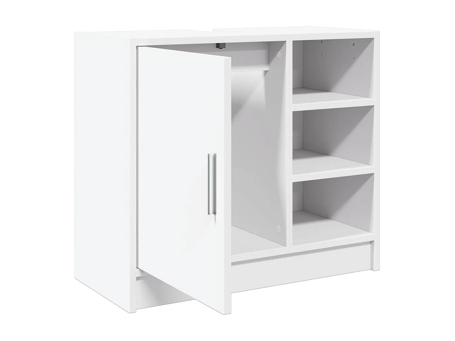 Armoire de lavabo blanc 63x29x55 cm bois d'ingénierie
