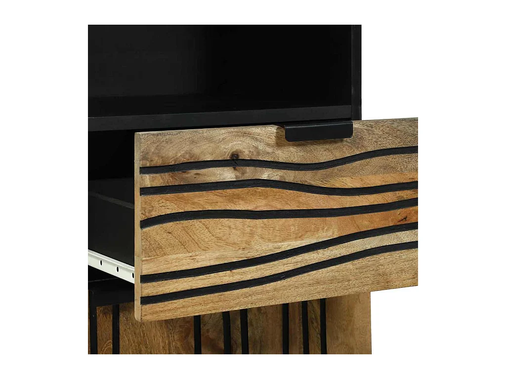 Ensemble de mobilier de salle de bain avec tiroir 4 pcs Marron