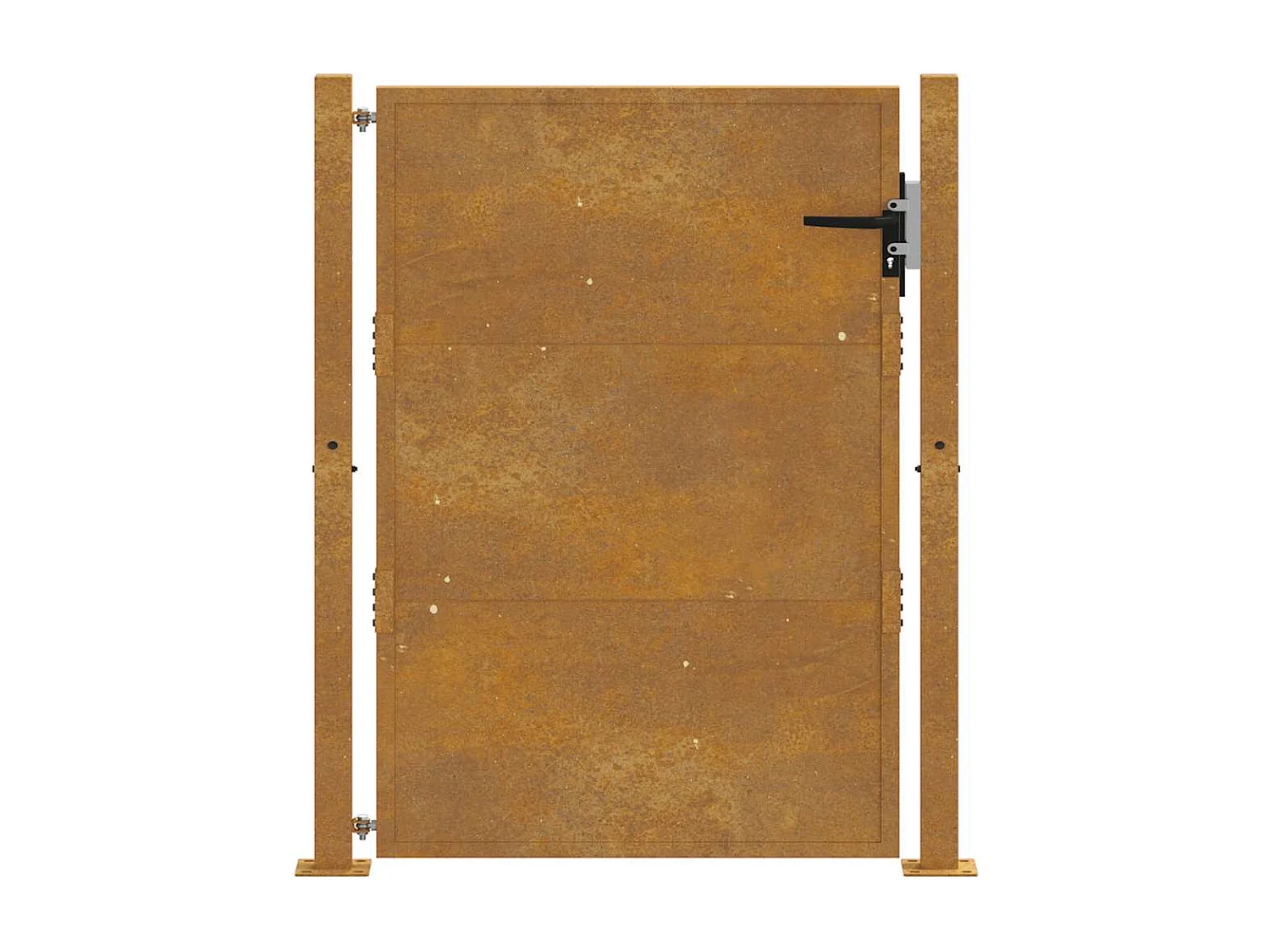 Cancello da giardino 105x130 cm acciaio corten