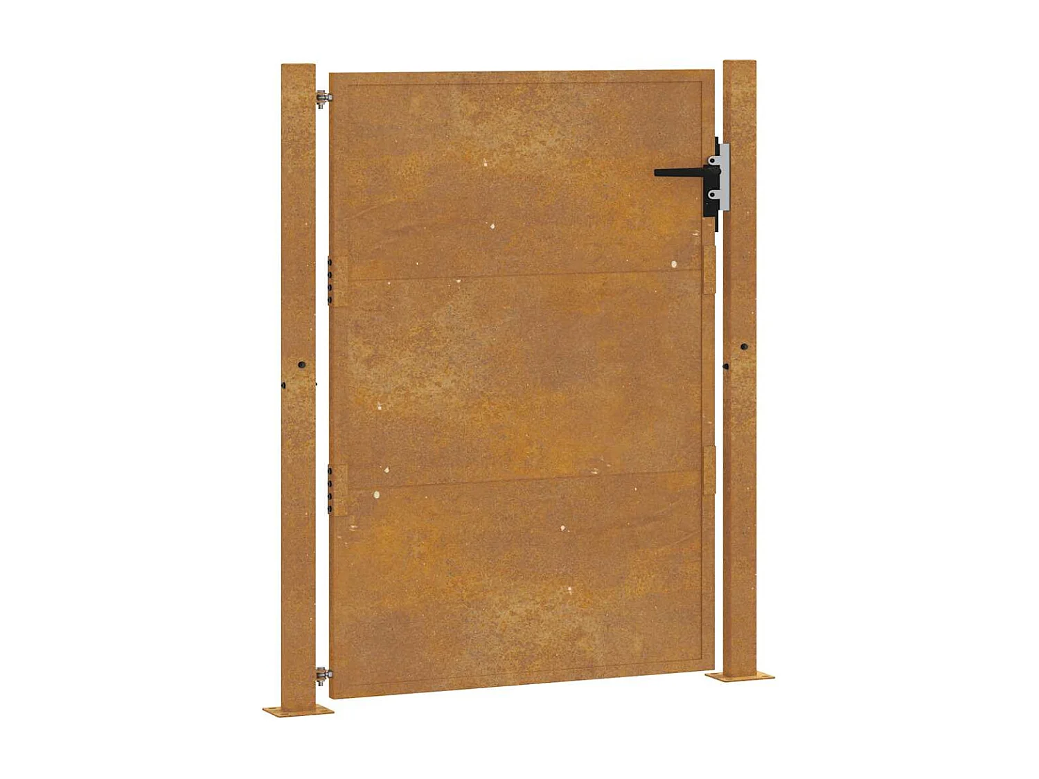 Cancello da giardino 105x130 cm acciaio corten