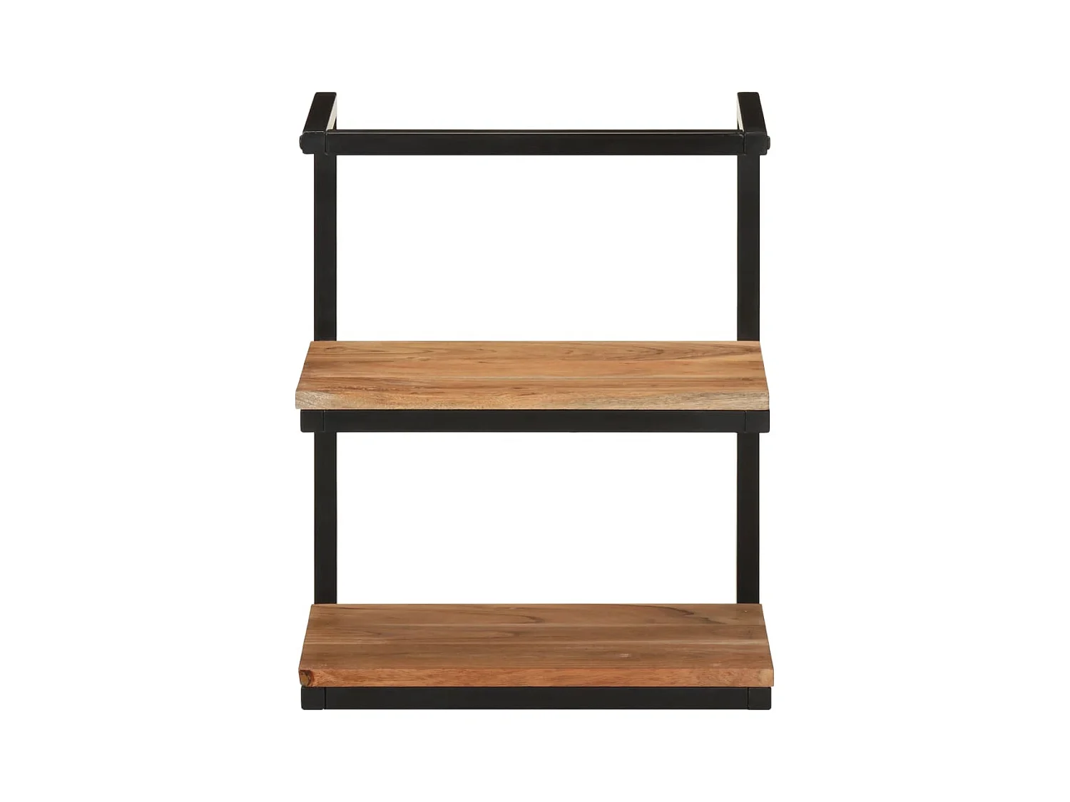 Estante de pared 40x30x50 cm madera maciza de acacia y hierro