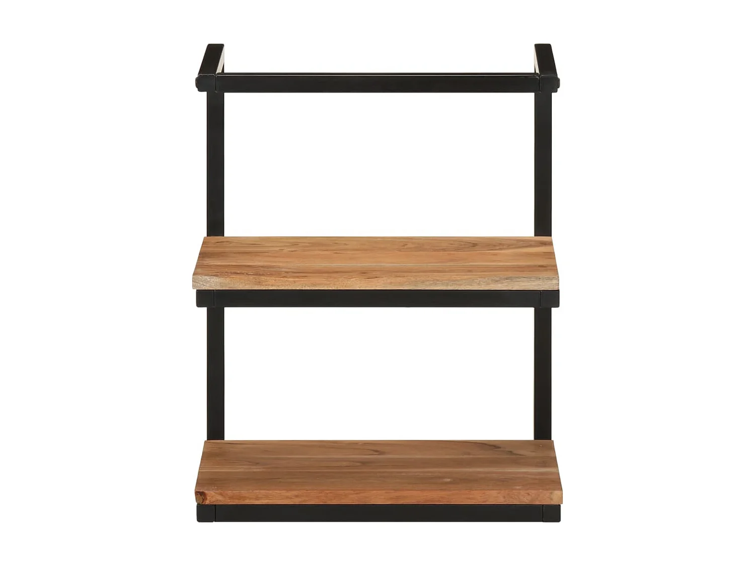 Estante de pared 40x30x50 cm madera maciza de acacia y hierro