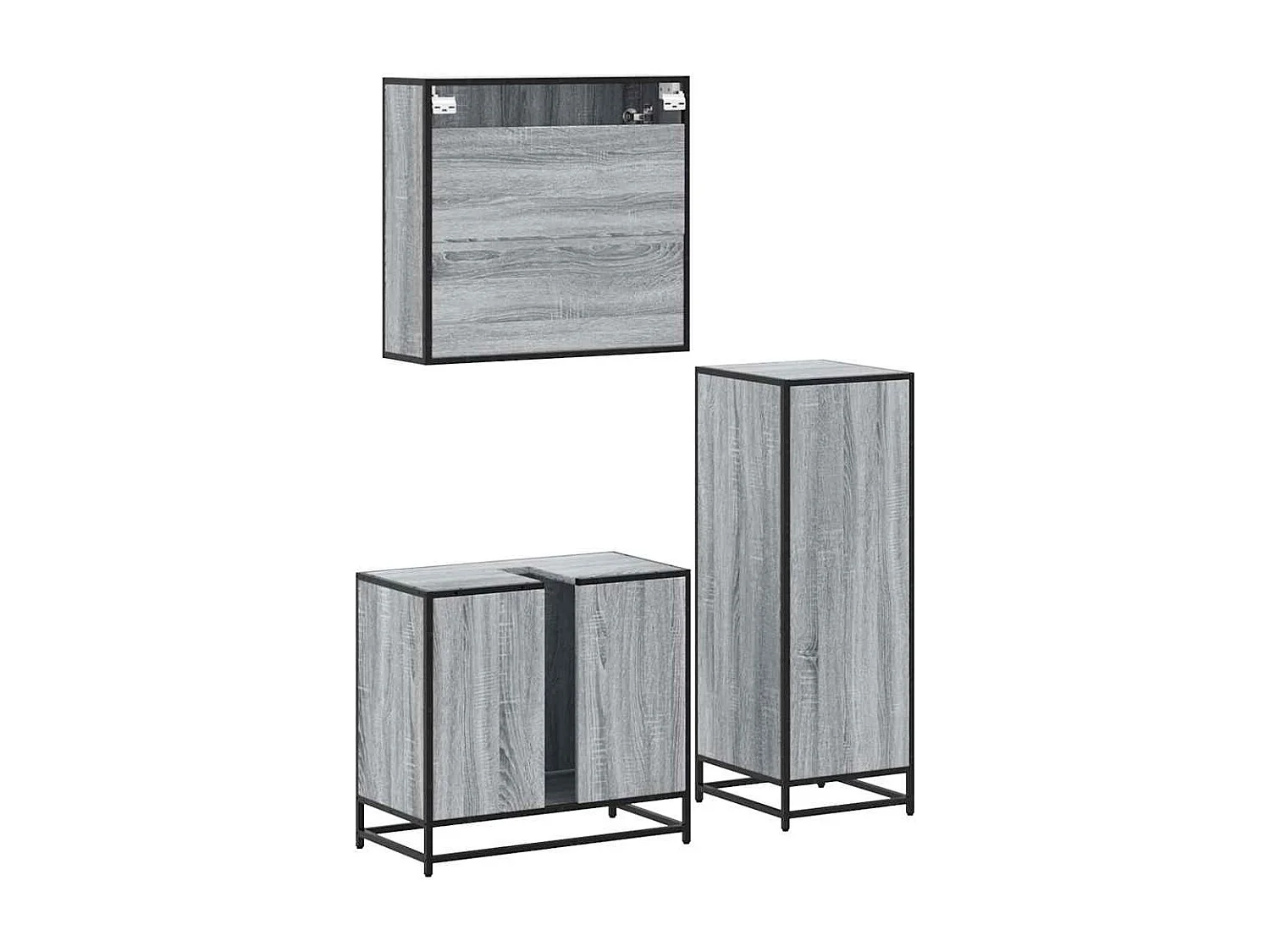 Juego de muebles de baño de 3 piezas Sonoma Grey