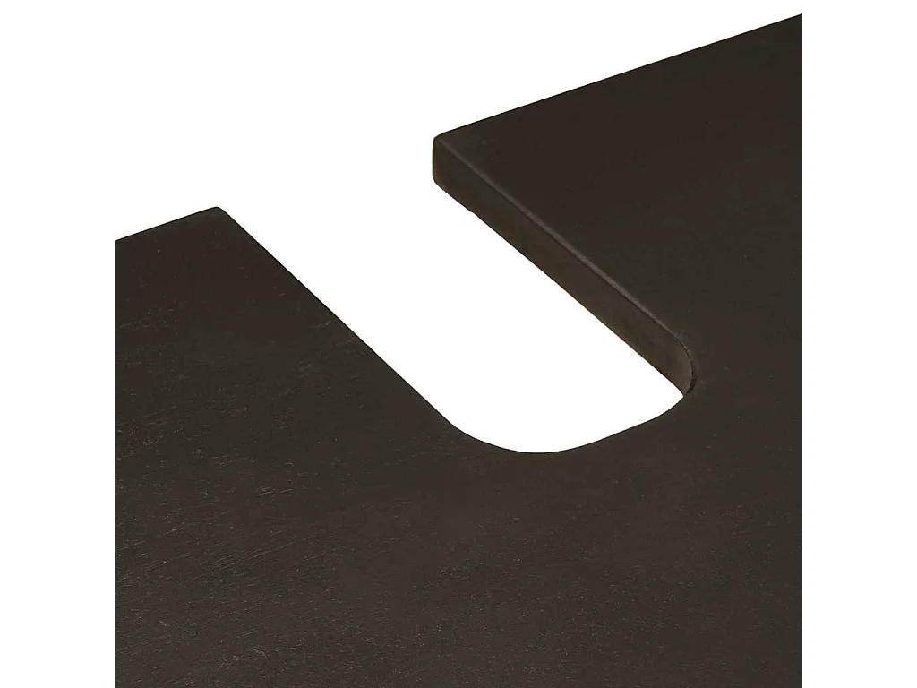 3-teilige Badezimmermöbel-Sets in Schwarz und Gold