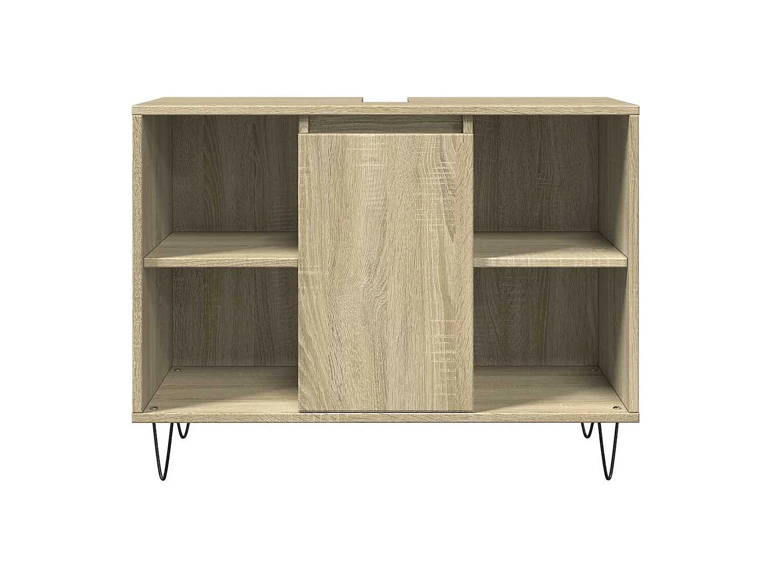 Conjunto de muebles de baño de 3 piezas roble sonoma