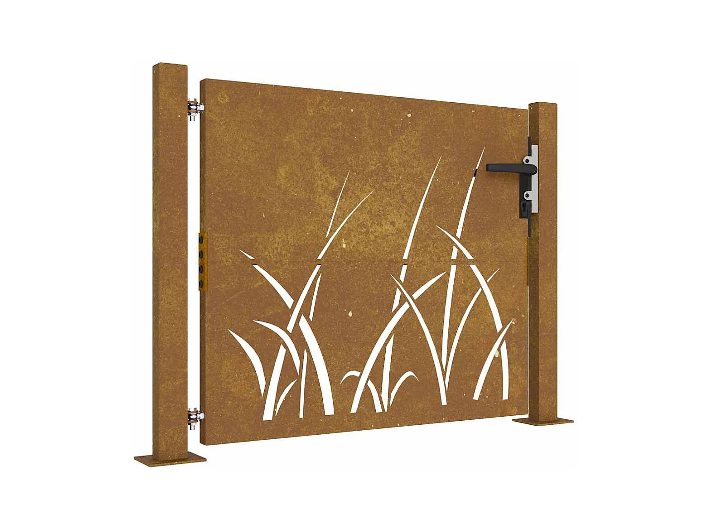 Tuinpoort 105x105 cm cortenstaal grasdesign