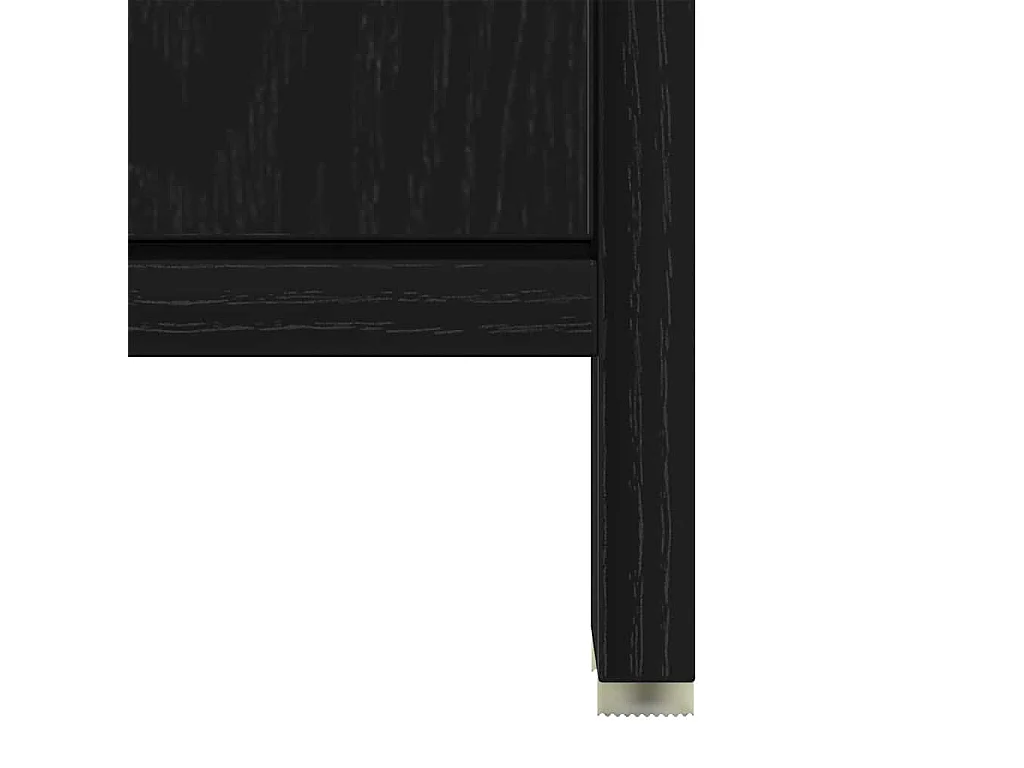 Zwarte eikenhouten wastafelkast 60x33x60 cm