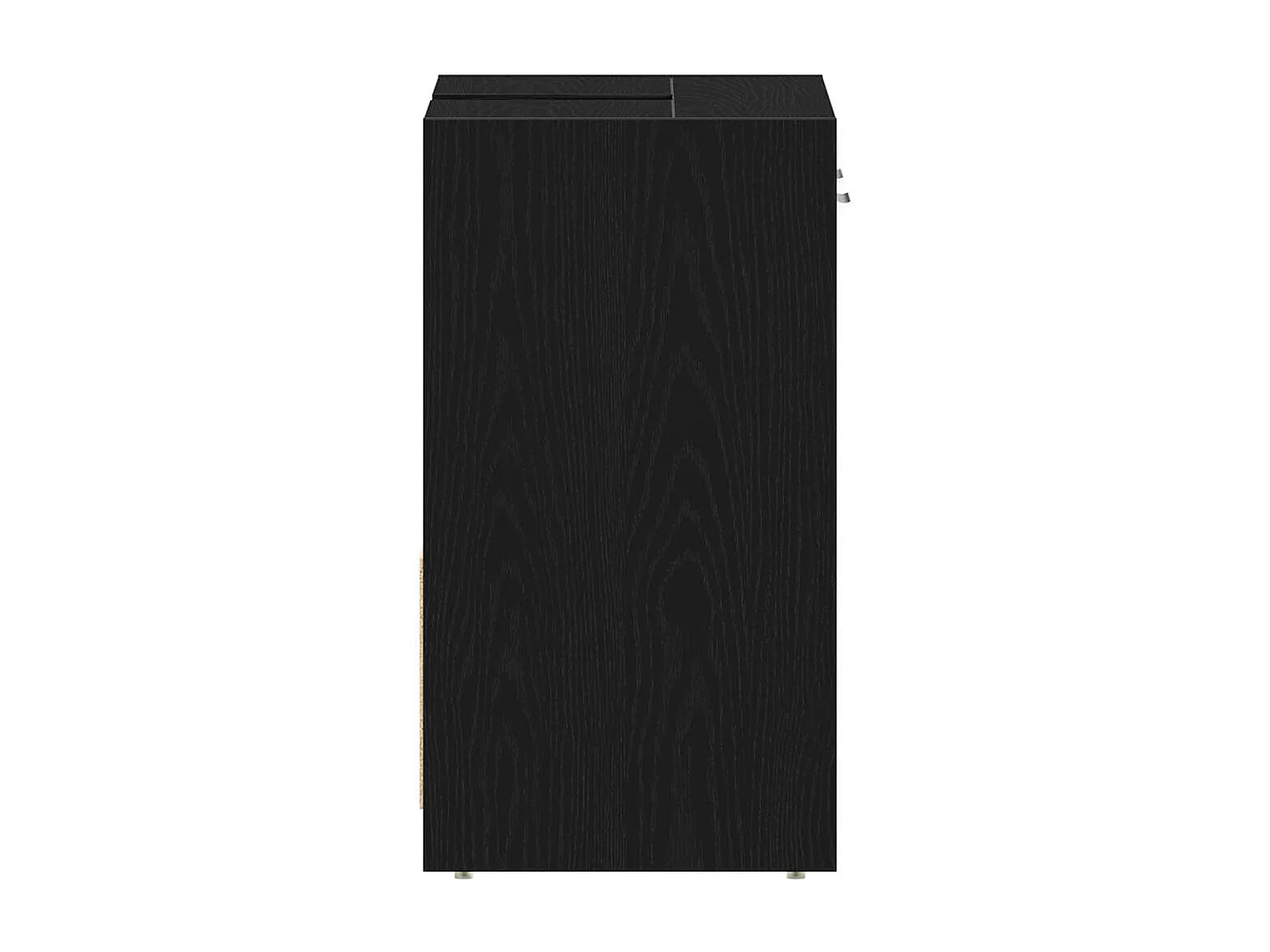 Armoire lavabo de salle de bain chêne noir 60x33x60 cm