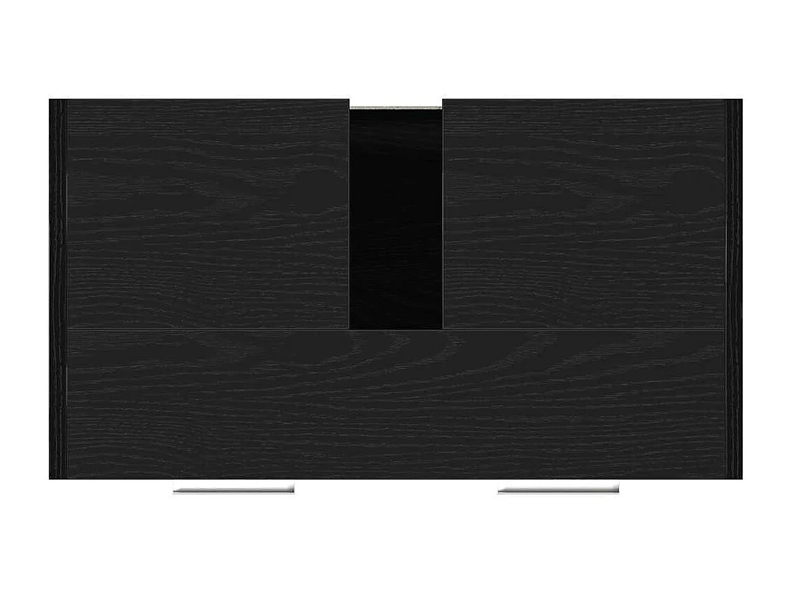 Armoire lavabo de salle de bain chêne noir 60x33x60 cm