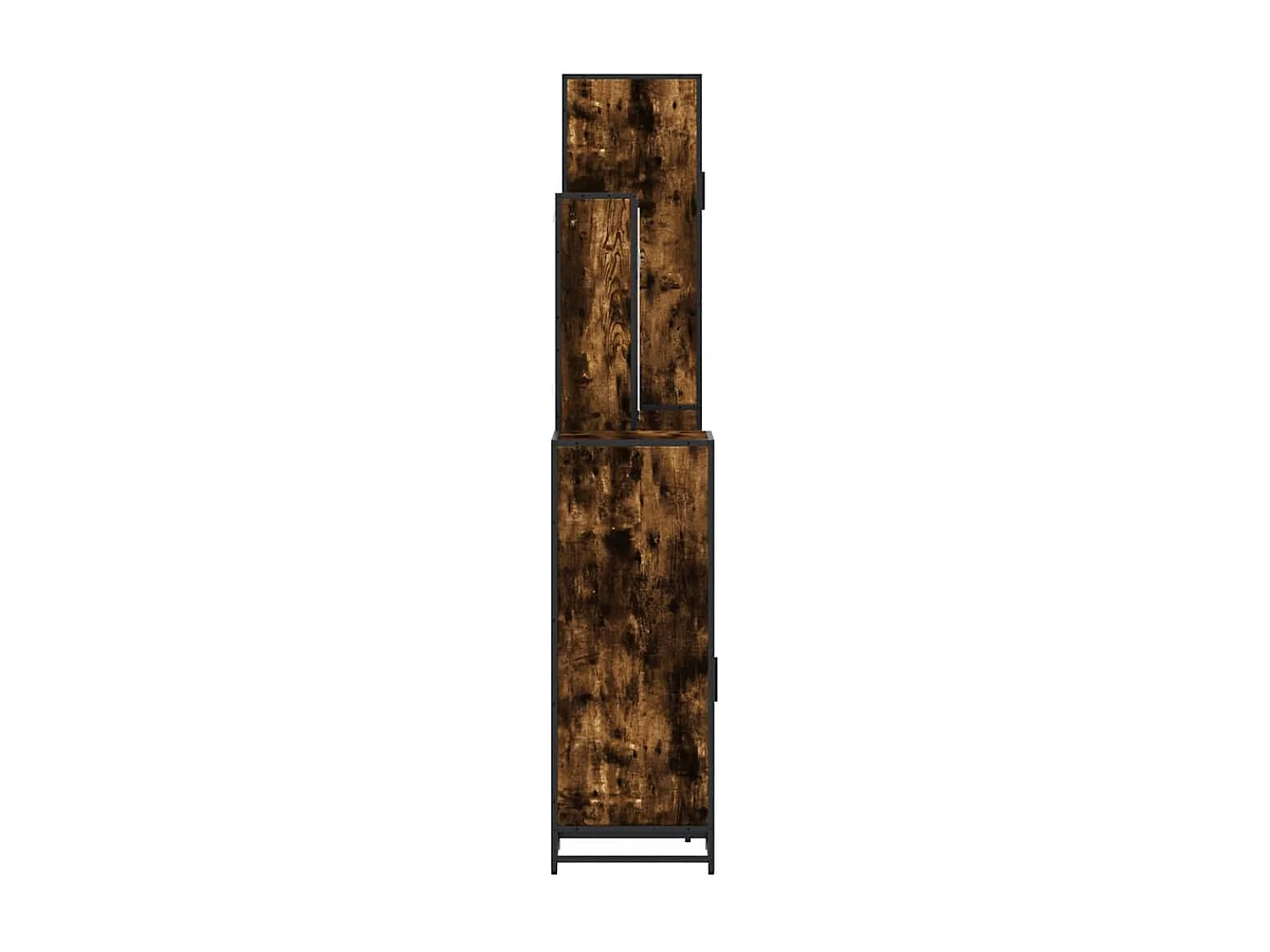 Ensemble meubles salle de bain 4 pcs chêne fumé bois ingénierie